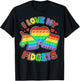 I love My Fidgets Pop It Fidget Toy Colorful Pop It Kids T-Shirt - T-Shirt | Black