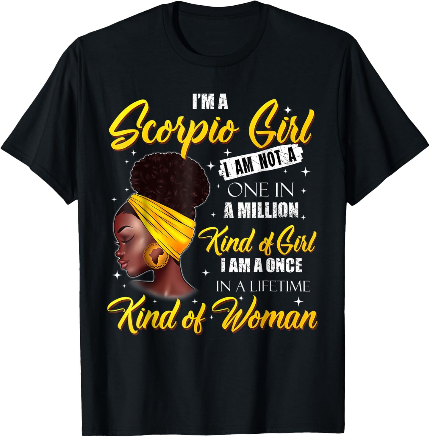 Scorpio Girl Women Black Queen October November Birthday T-Shirt - T-Shirt | Black