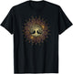 Retro Mandalas Vibe Tree Retro Tree of the Mystical Life Zen Yoga Meditation T-Shirt - T-Shirt | Black