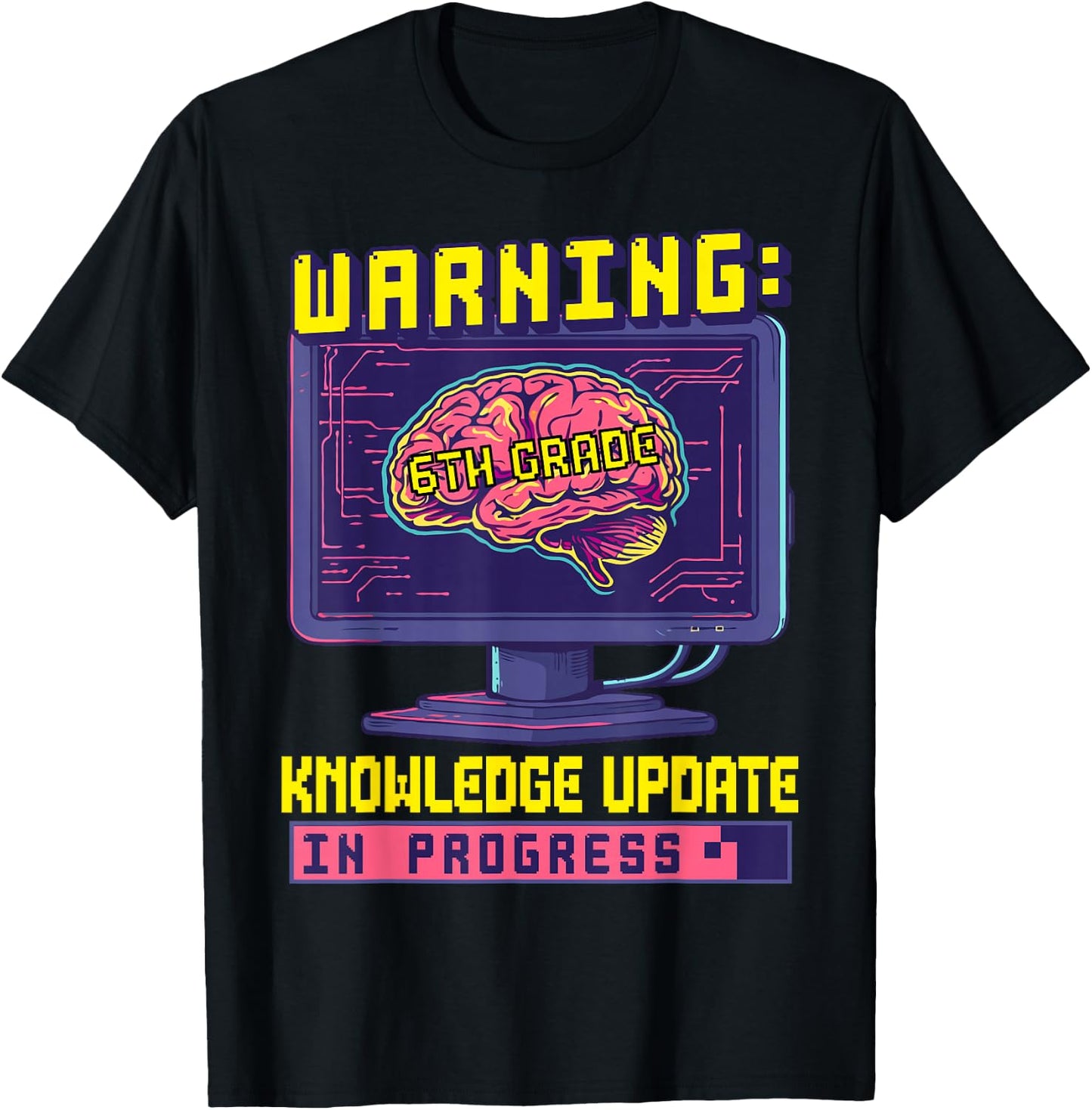 6th Grade Back To School Sixth Grade Smart Boys Computer T-Shirt - T-Shirt | Black