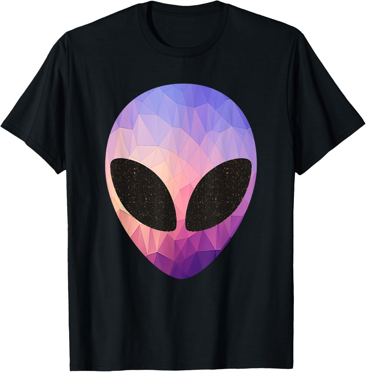 Alien Head Design Colorful Alien Rave Apparel Believe Ufo T-Shirt - T-Shirt | Black