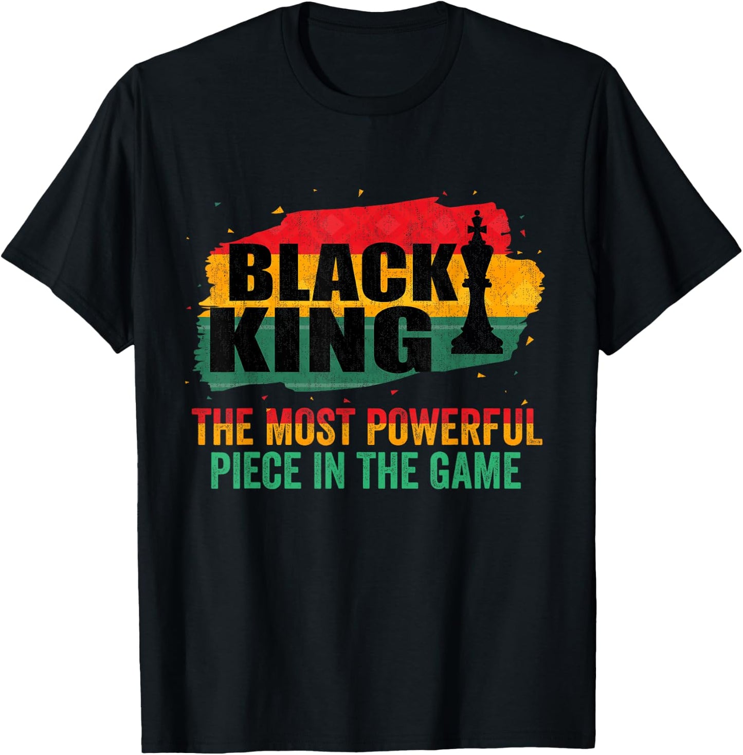 Black King The Most Powerful Piece In The Game T-Shirt - T-Shirt | Black