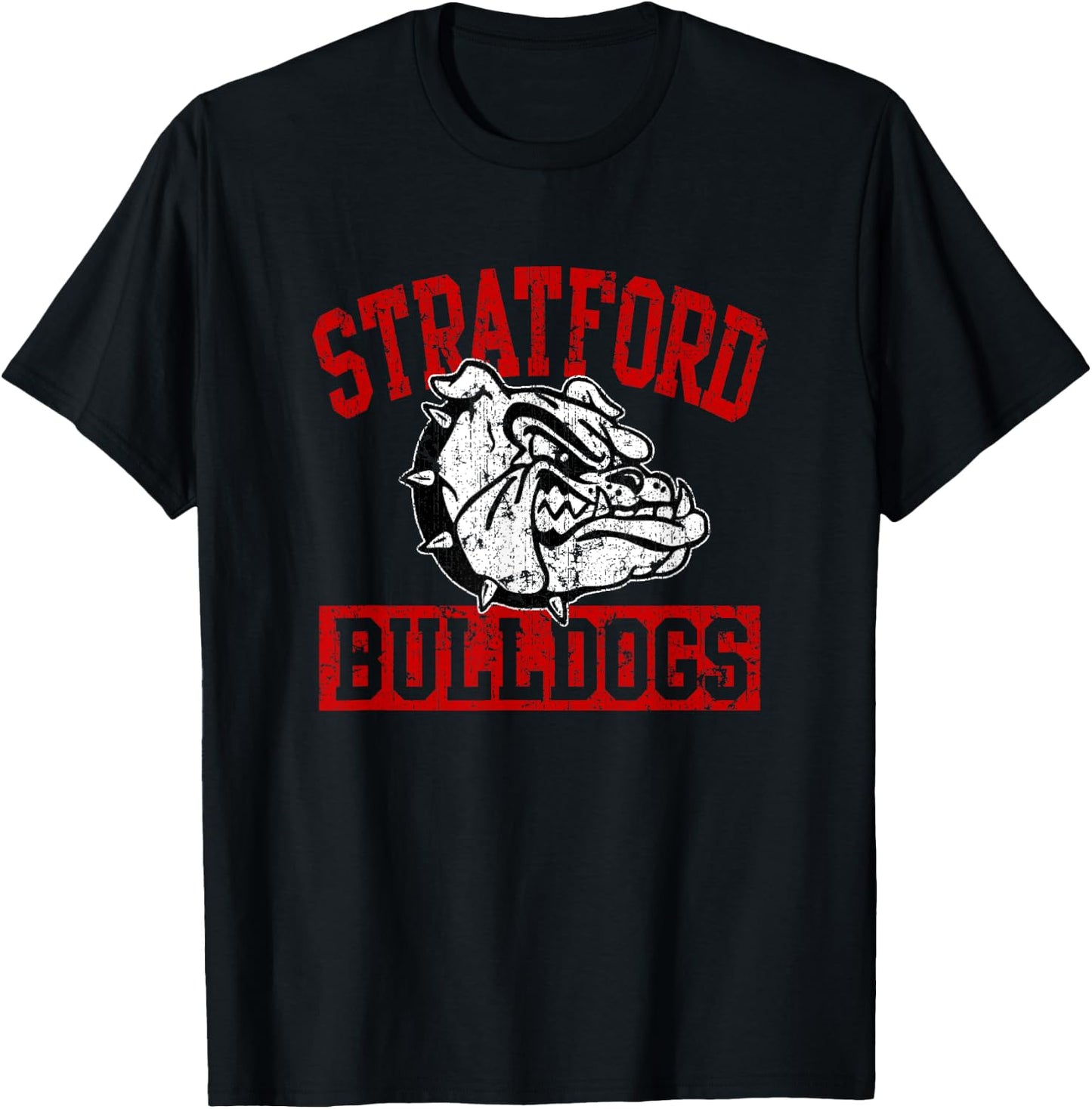 Stratford Bulldogs Vintage T-Shirt - T-Shirt | Black
