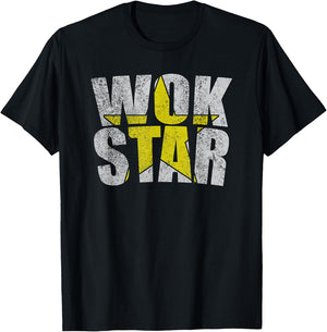 WOK STAR - Funny vintage food lovers women T-Shirt - T-Shirt | Black