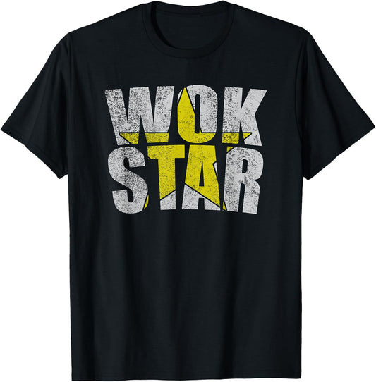 WOK STAR - Funny vintage food lovers women T-Shirt - T-Shirt | Black