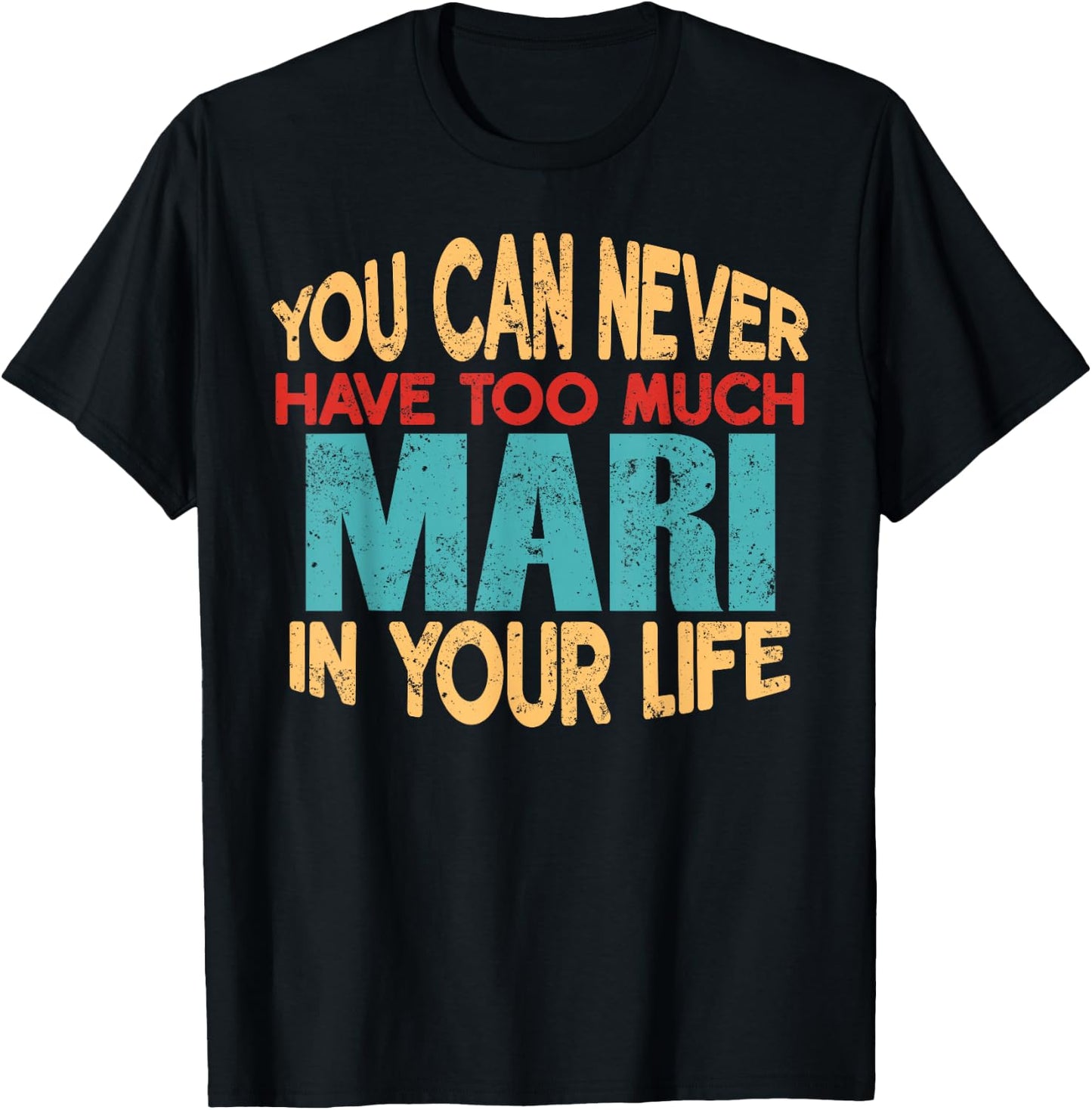 Funny Mari Personalised First Name Joke Item T-Shirt - T-Shirt | Black