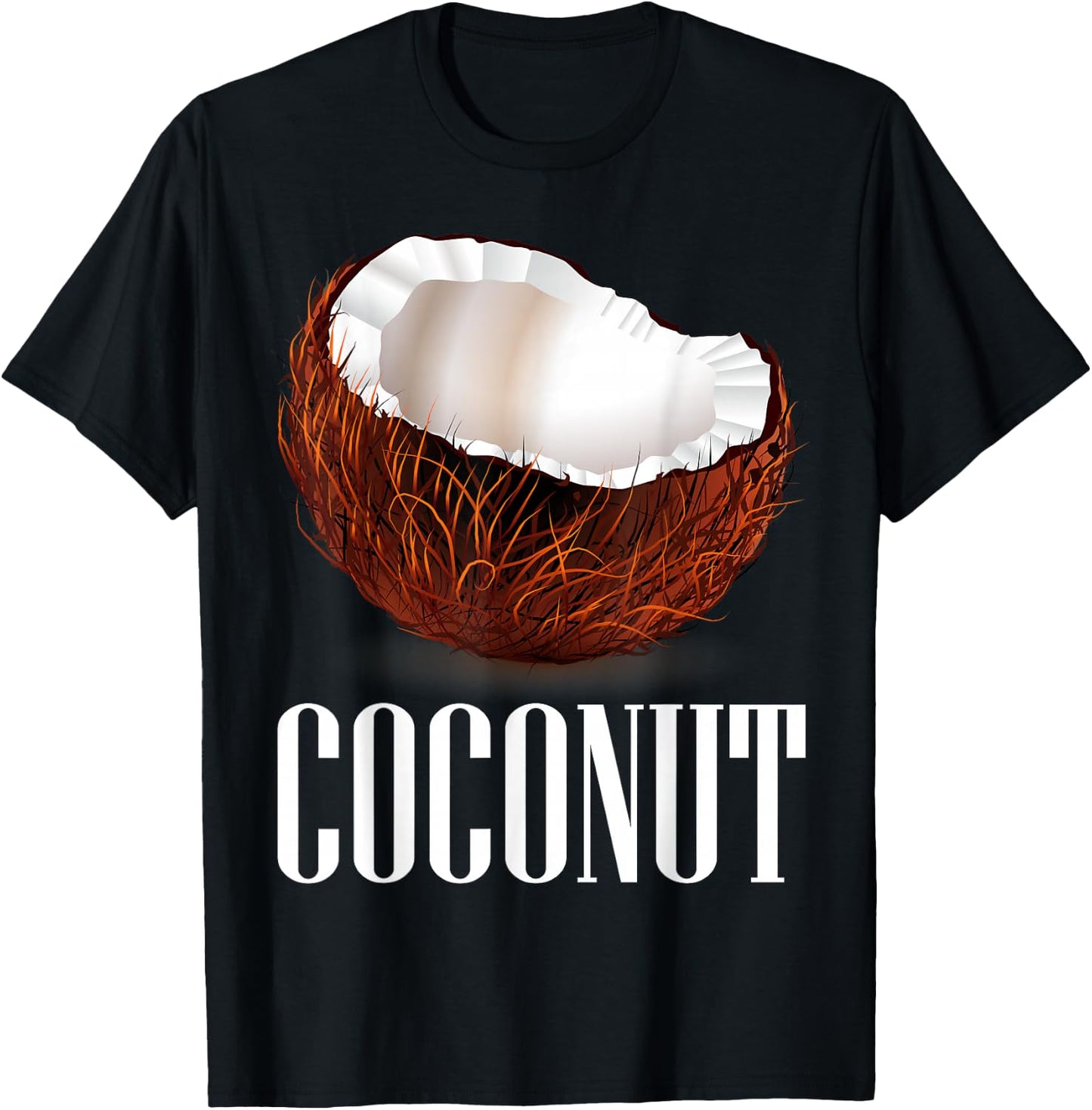 Coconut Short Sleeve Top Coconut Graphic T-Shirt - T-Shirt | Black