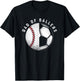 Dad of Ballers Father Son Soccer Baseball Player Coach Gift T-Shirt - T-Shirt | Black