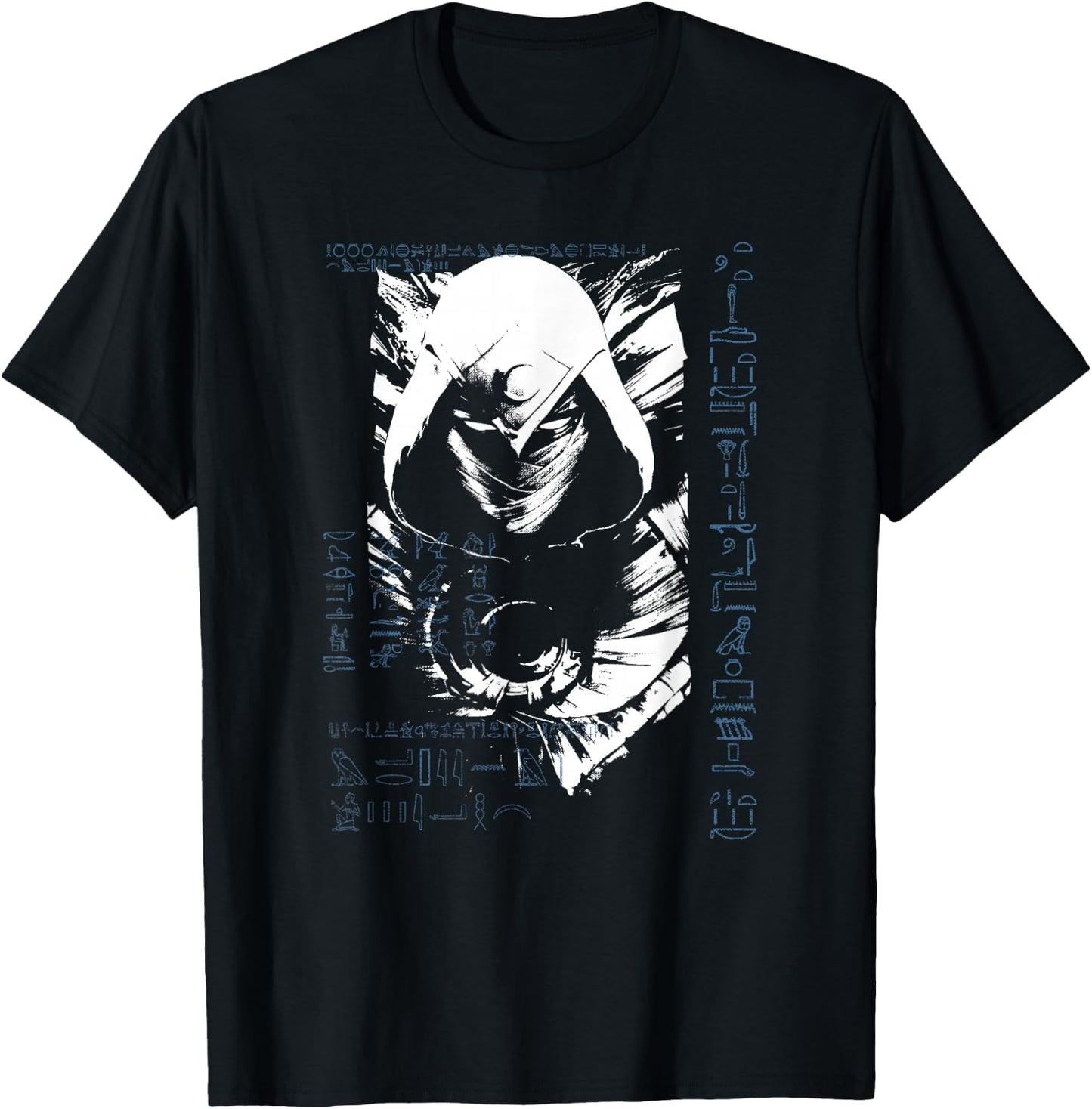 Marvel Moon Knight Grunge Glyph Poster T-Shirt - T-Shirt | Black