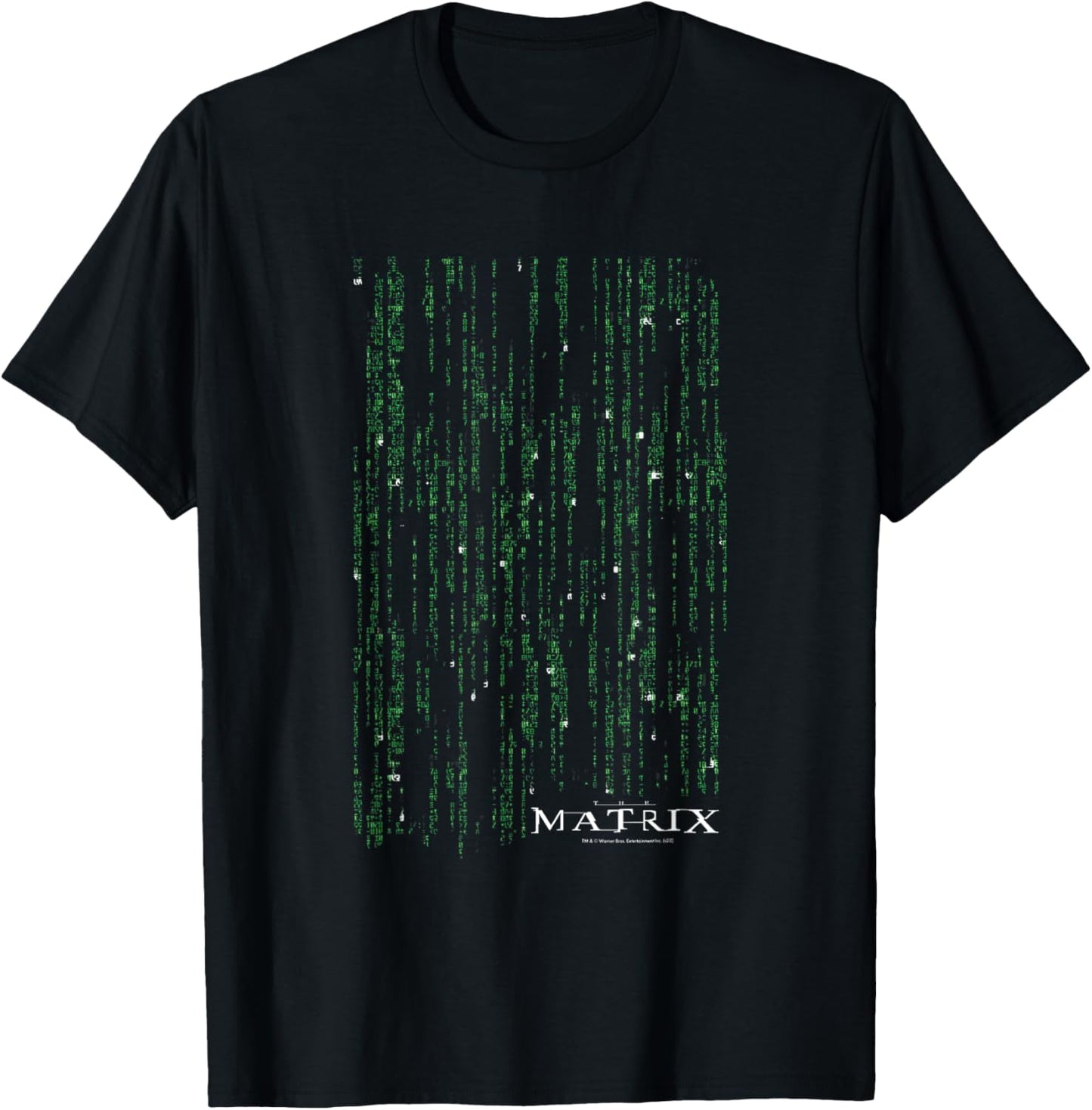 The Matrix Classic Coding Drop Poster Small T-Shirt - T-Shirt | Black