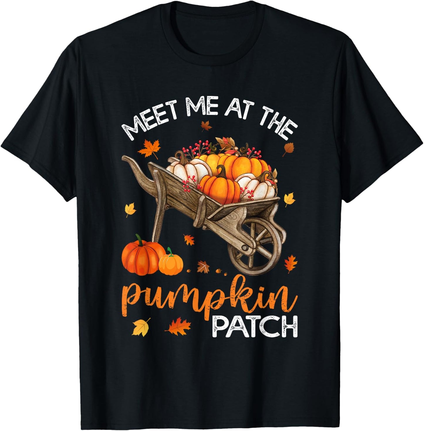 Meet Me At The Pumpkin Patch T-Shirt - T-Shirt | Black