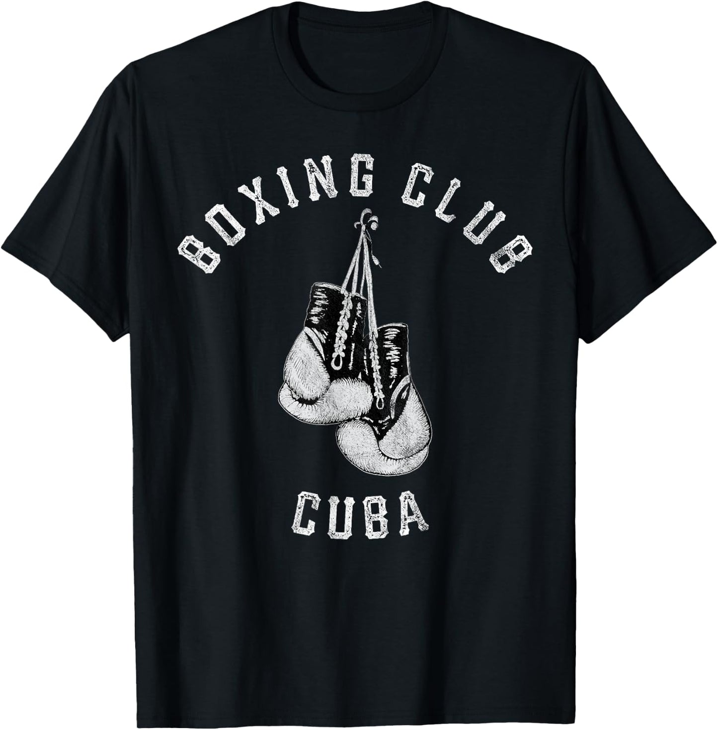 Boxing Club Cuba Gloves Fighter T-Shirt - T-Shirt | Black