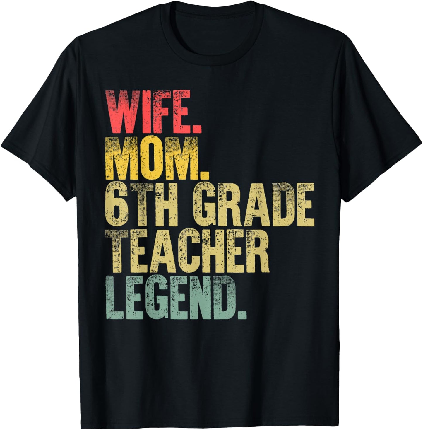 Mother Women Funny Gift Wife Mom Teacher Legend T-Shirt - T-Shirt | Black