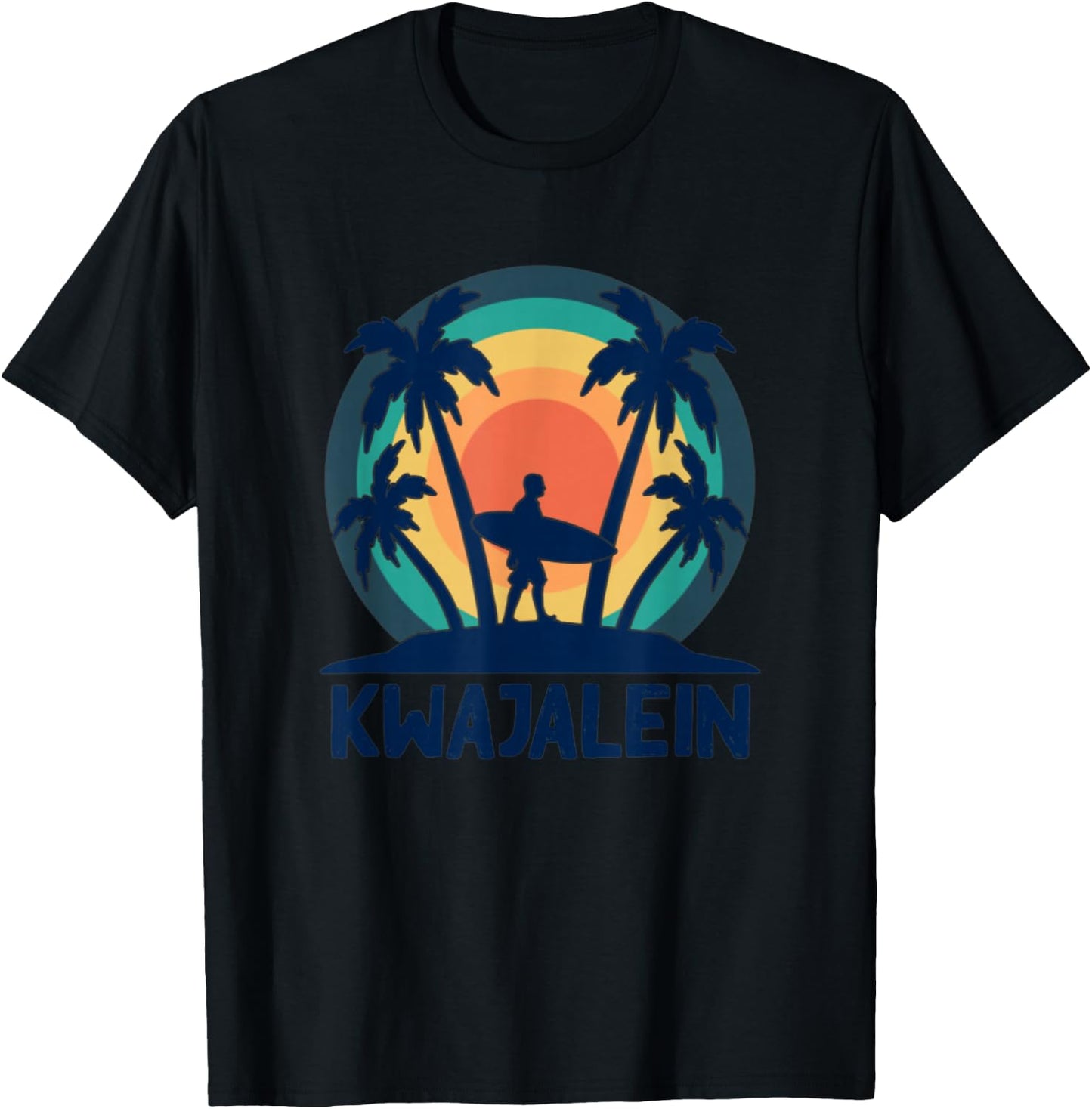 Kwajalein Marshall Islands Kwaj Surfing Emon Beach Diving T-Shirt - T-Shirt | Black