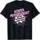 School Psychologist Superhero product Comic Gifts Idea T-Shirt - T-Shirt | Black