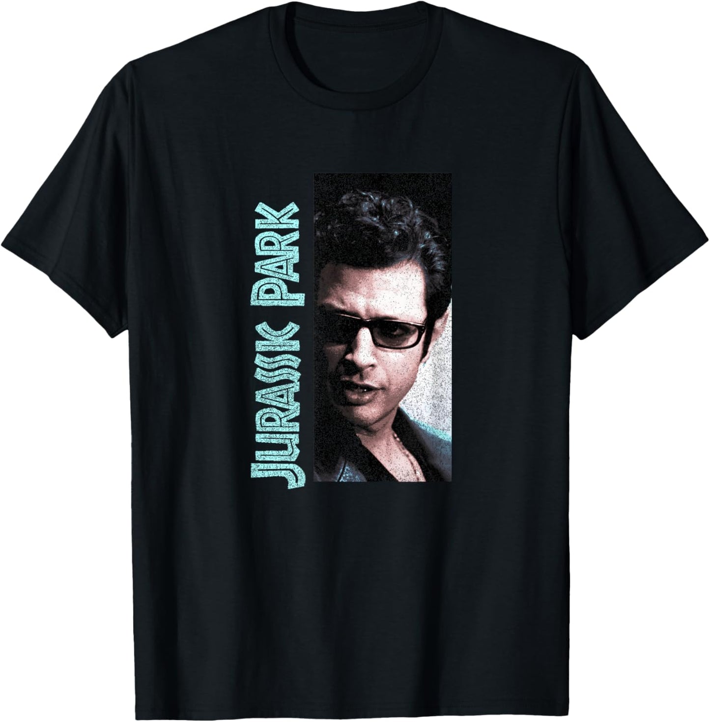 Jurassic Park Ian Malcolm Side Shocked Sunglasses Stare T-Shirt - T-Shirt | Black