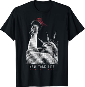 Statue of Liberty New York City NYC NY USA America Souvenir T-Shirt - T-Shirt | Black