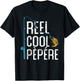 Fishing Reel Cool Pepere Father’s Day Gift Fisherman Pèpére T-Shirt - T-Shirt | Black