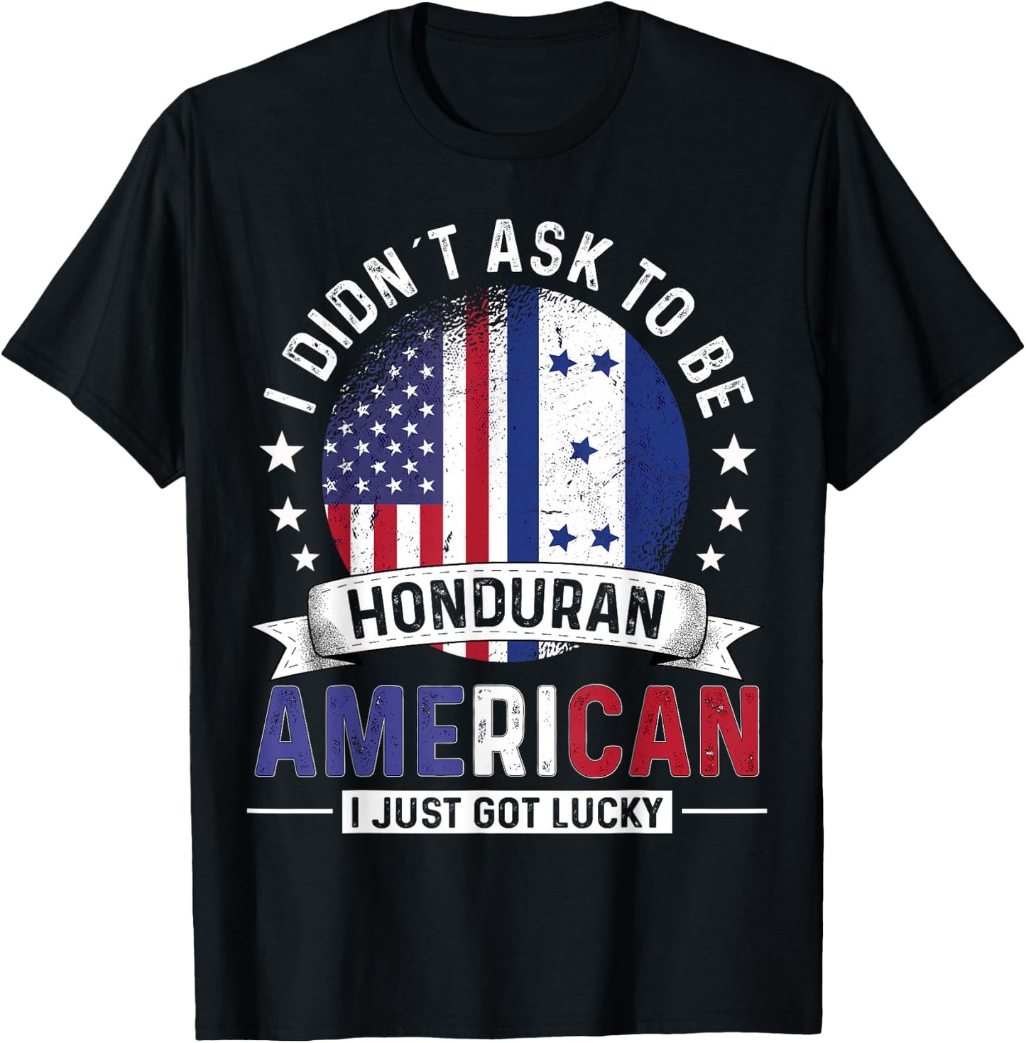 Honduran American Countries Flags Pride Honduras Flag T-Shirt - T-Shirt | Black