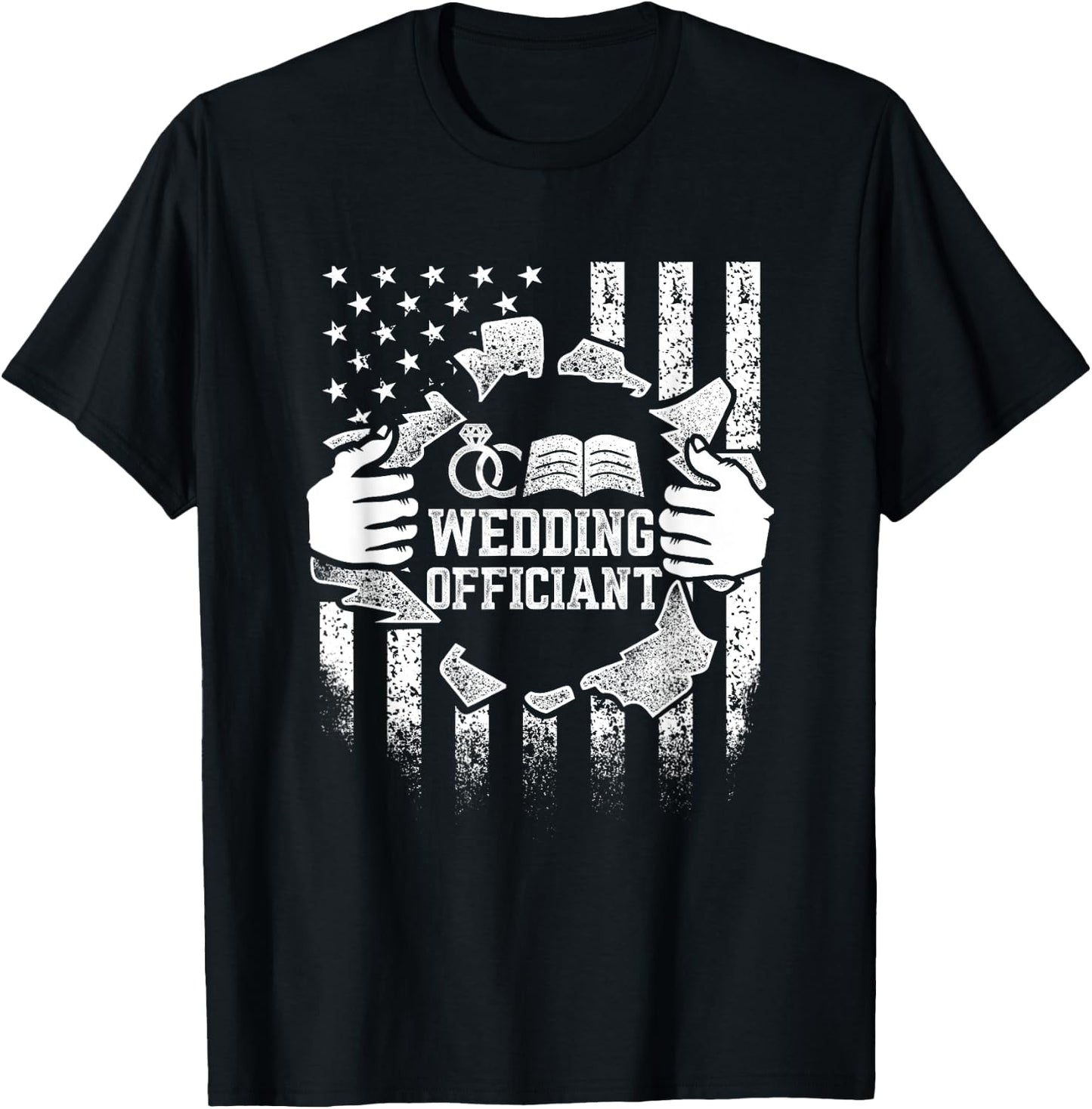 Wedding Officiant Ceremony Internet Ordained Minister Gift T-Shirt - T-Shirt | Black