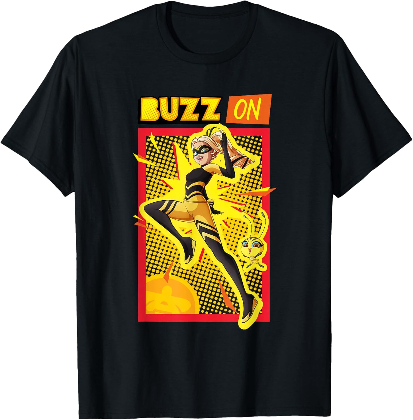 Miraculous Collection Queen Bee Focus T-Shirt - T-Shirt | Black