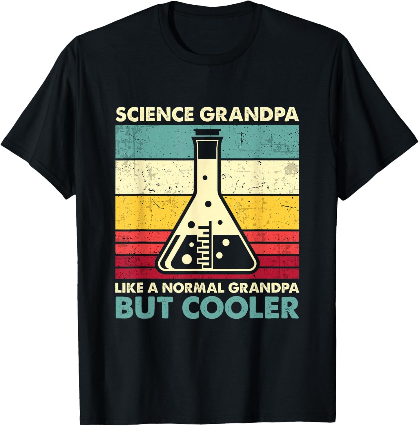 Science Grandpa - Funny Biology Chemistry Physics T-Shirt - T-Shirt | Black