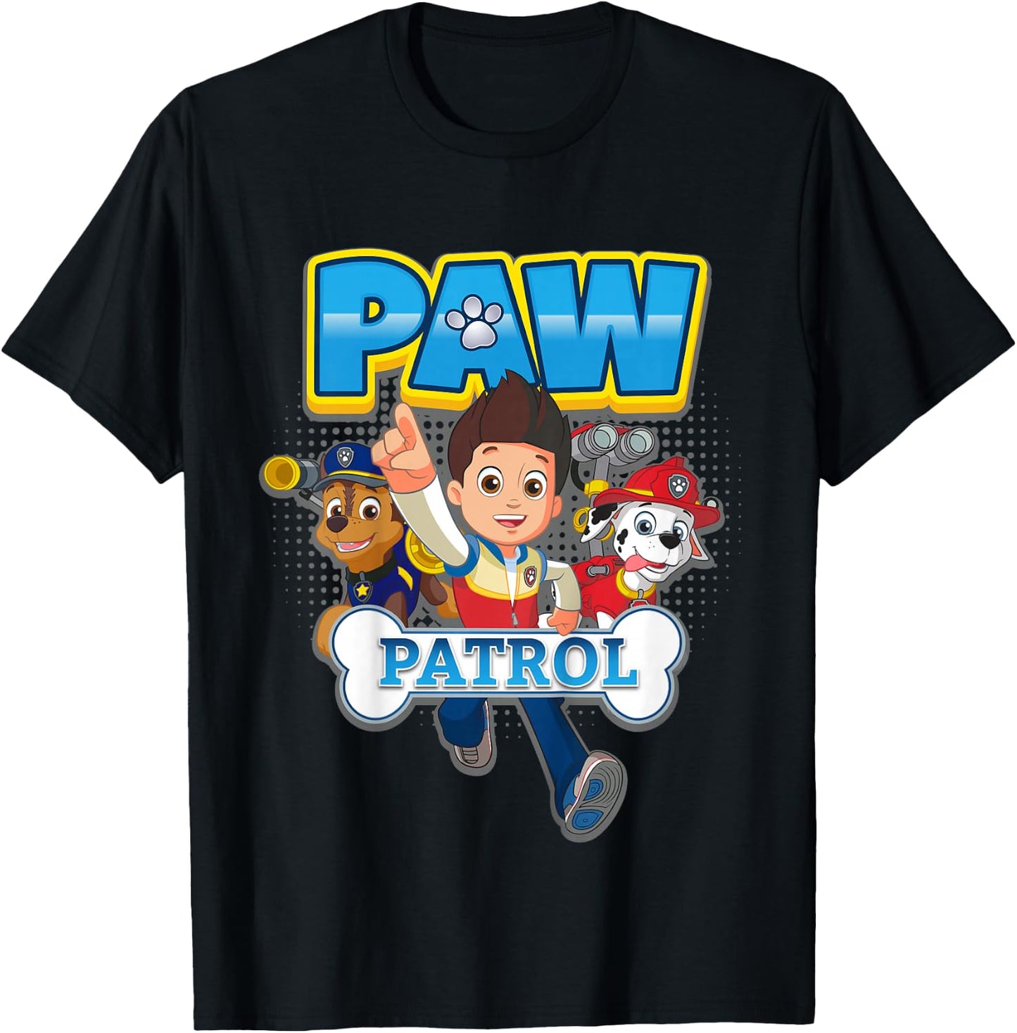 Kids PAW Patrol Ryder And Pups Action T-Shirt - T-Shirt | Black