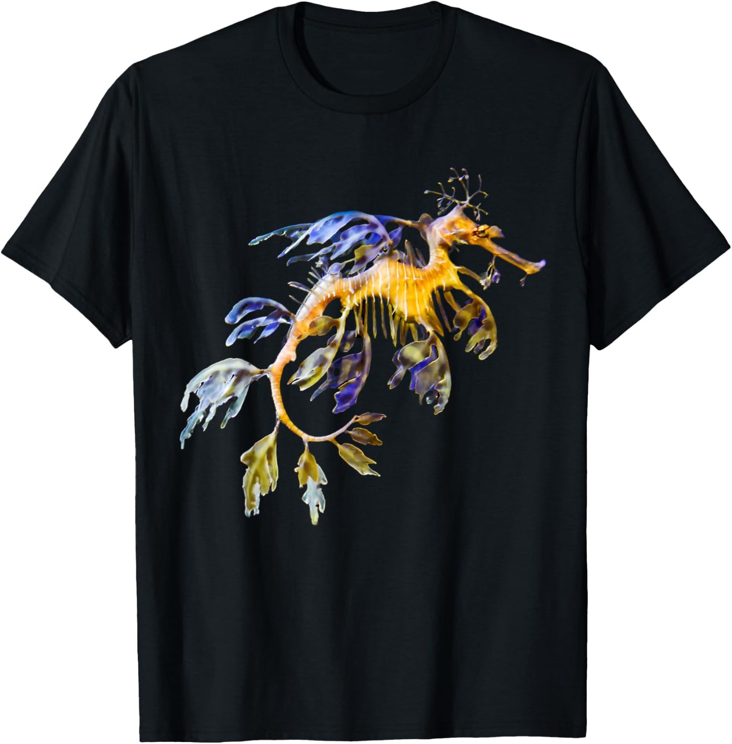 Ocean Lovers Leafy Sea dragon Seahorse Marine Life T-Shirt - T-Shirt | Black