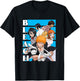 Bleach Characters with Blue Lines and Logo Anime T-Shirt - T-Shirt | Black