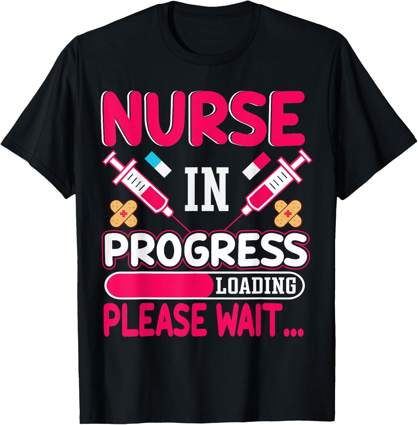 Nurse is Loading Please Wait T-Shirt - T-Shirt | Black