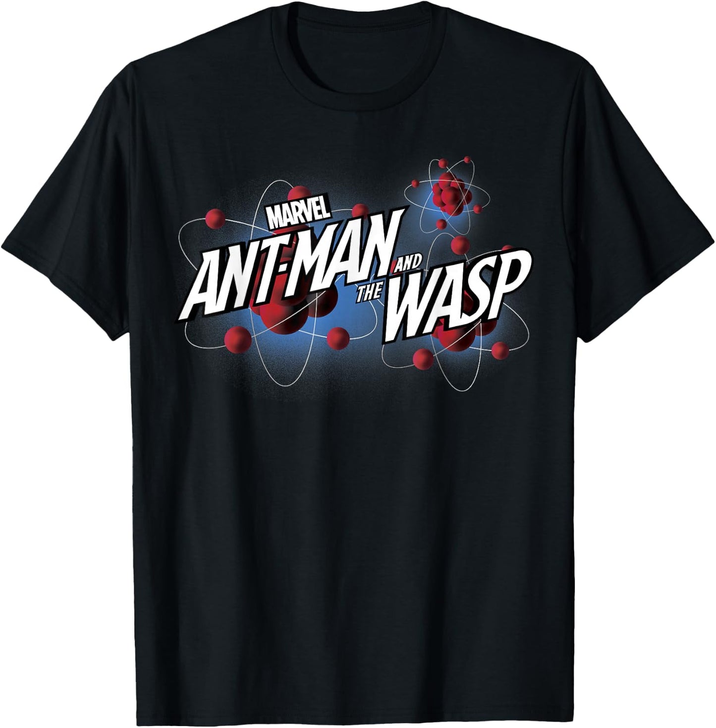 Marvel Ant-Man & The Wasp Molecule Atom Logo Graphic T-Shirt - T-Shirt | Black