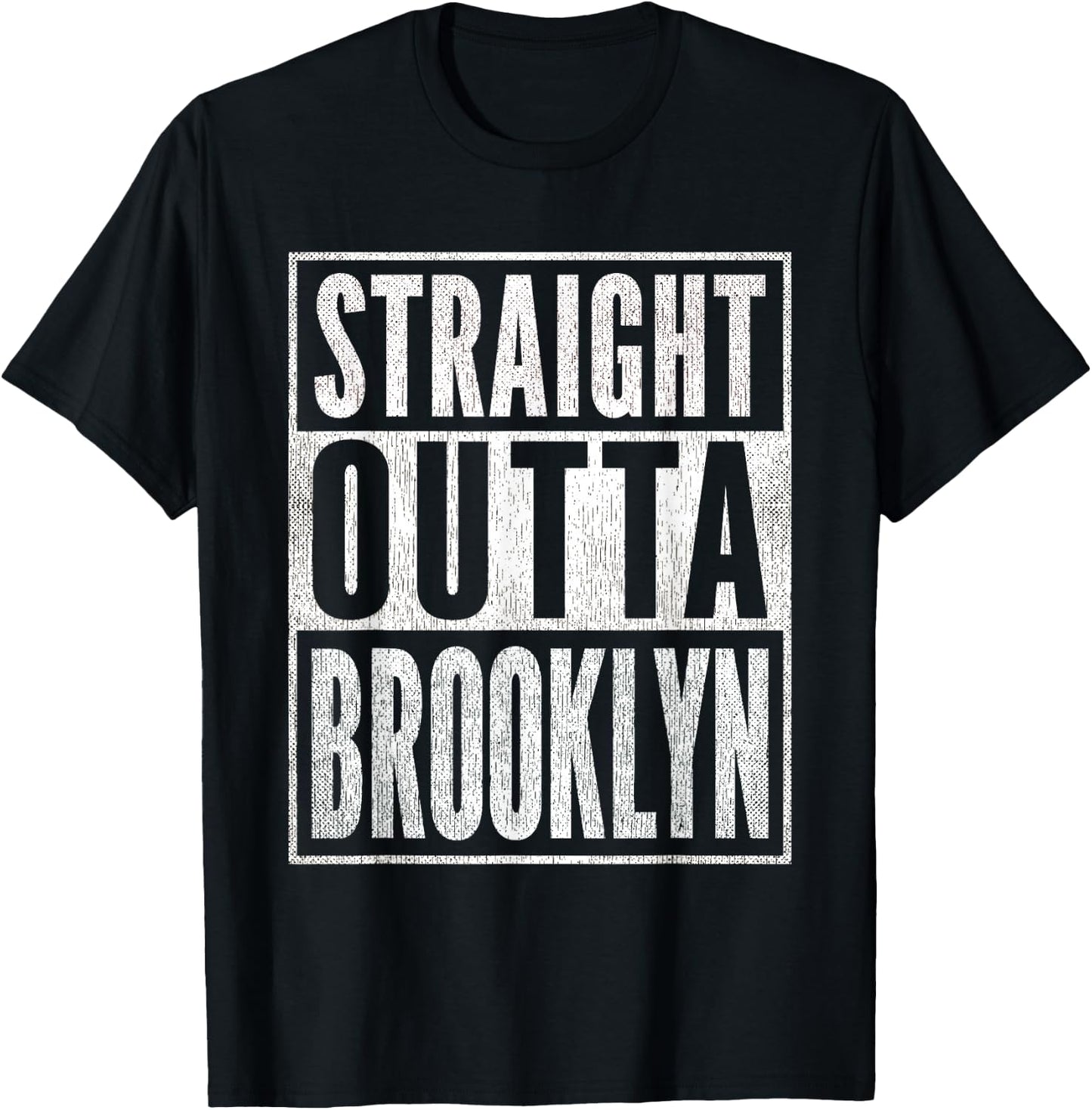 Straight Outta Brooklyn T-Shirt - T-Shirt | Black