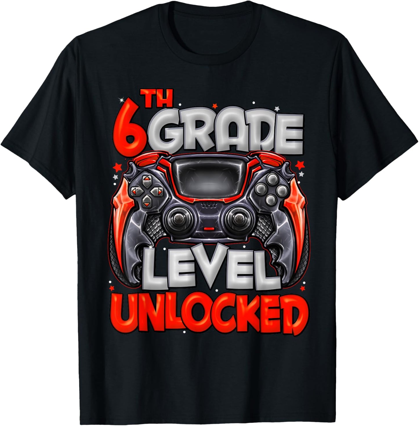 6th Grade Level Unlocked Game On 6th Grade Back To School T-Shirt - T-Shirt | Black