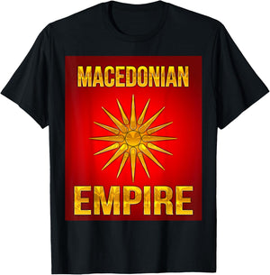 Macedonian Empire The Land of the Sun T-Shirt - T-Shirt | Black