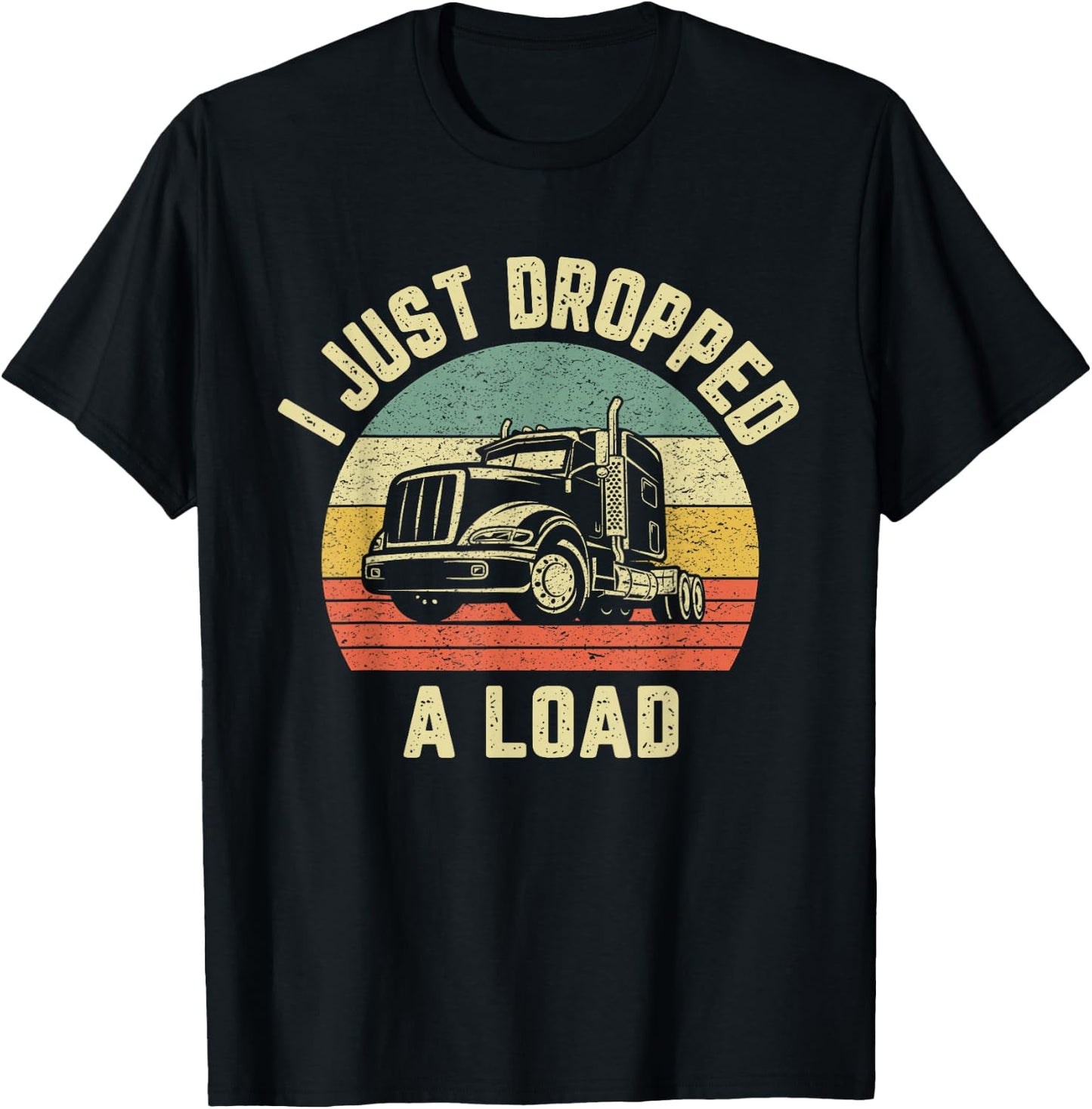 Funny Trucker Shirt Big Rig Semi Trailer Truck Driver Gift T-Shirt - T-Shirt | Black