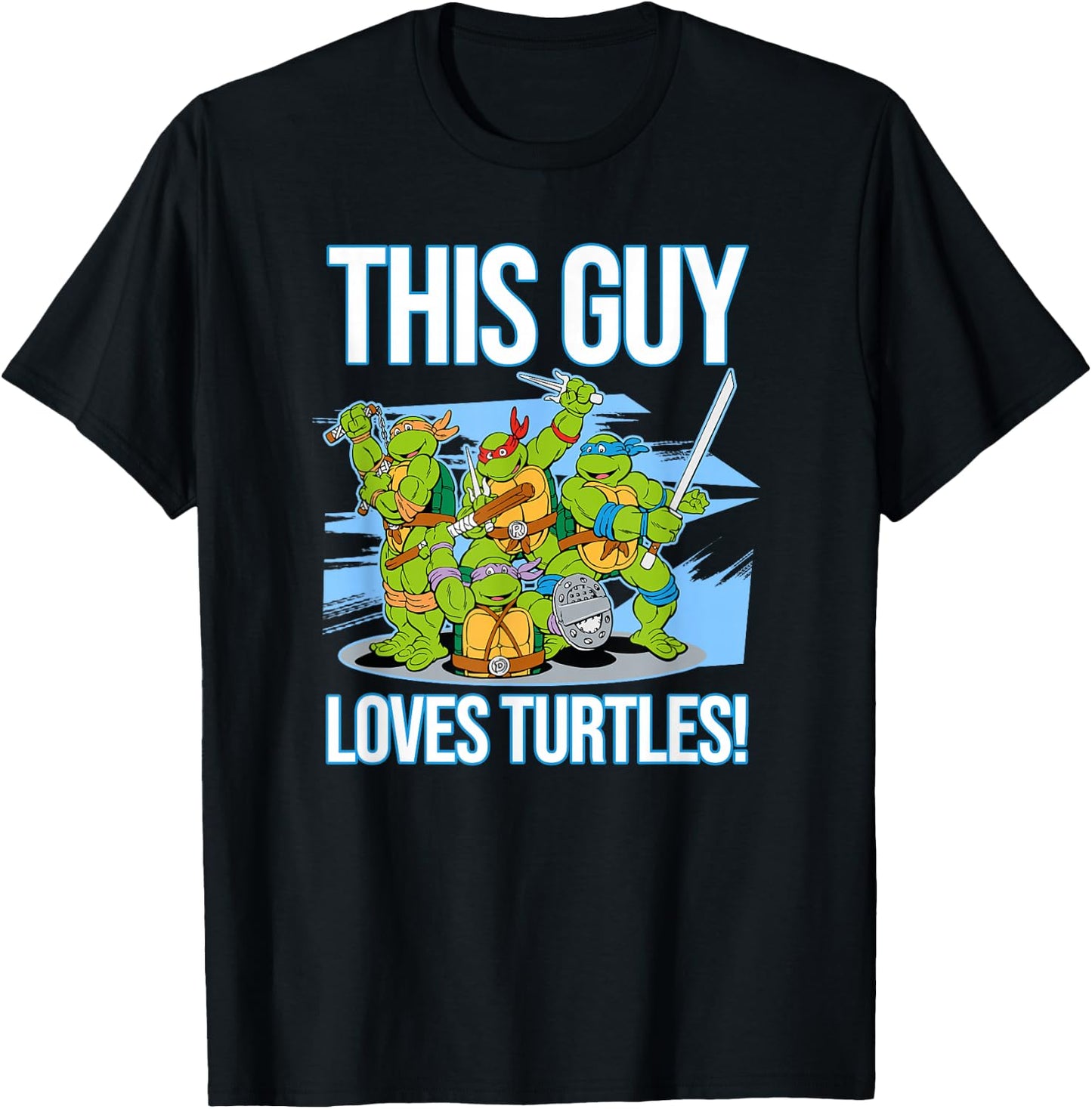 This Guy Loves Turtles T-Shirt - T-Shirt | Black