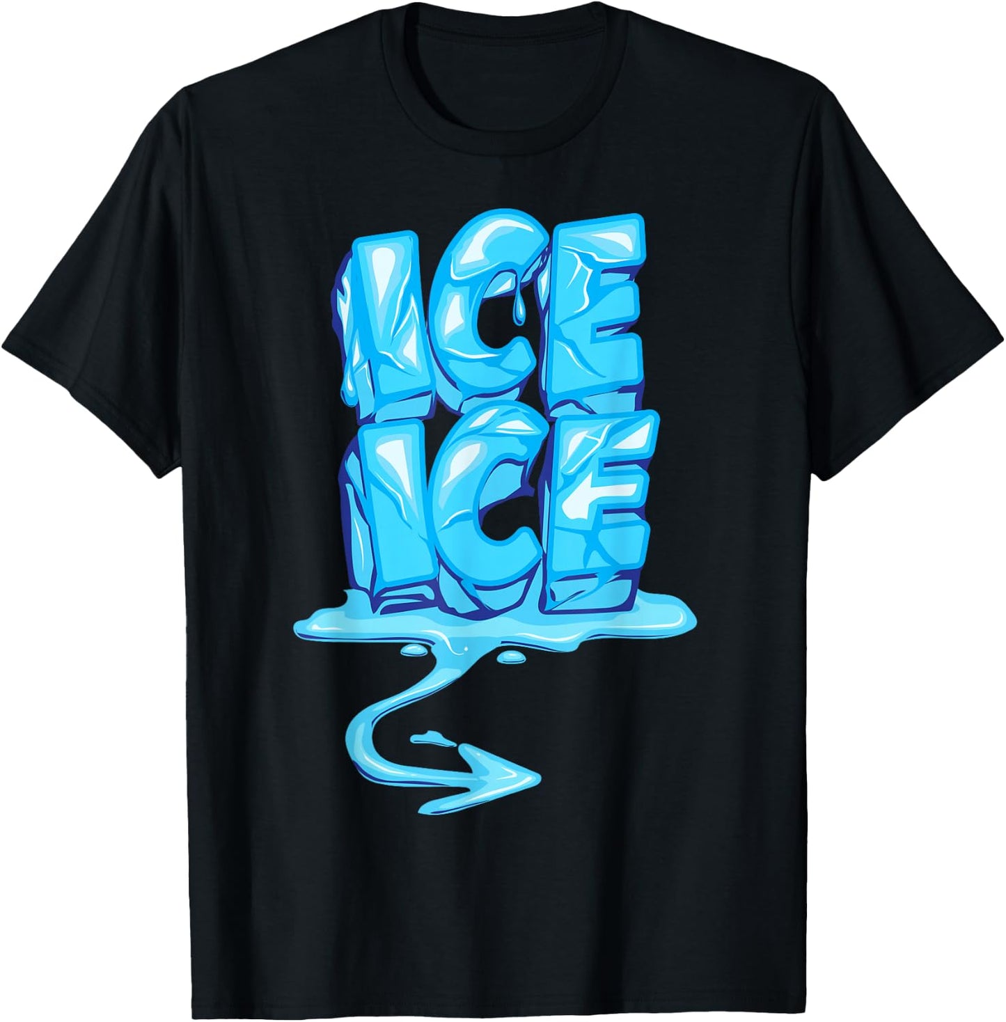 Ice Ice Arrow Pregnancy and Baby Announcement Winter T-Shirt - T-Shirt | Black