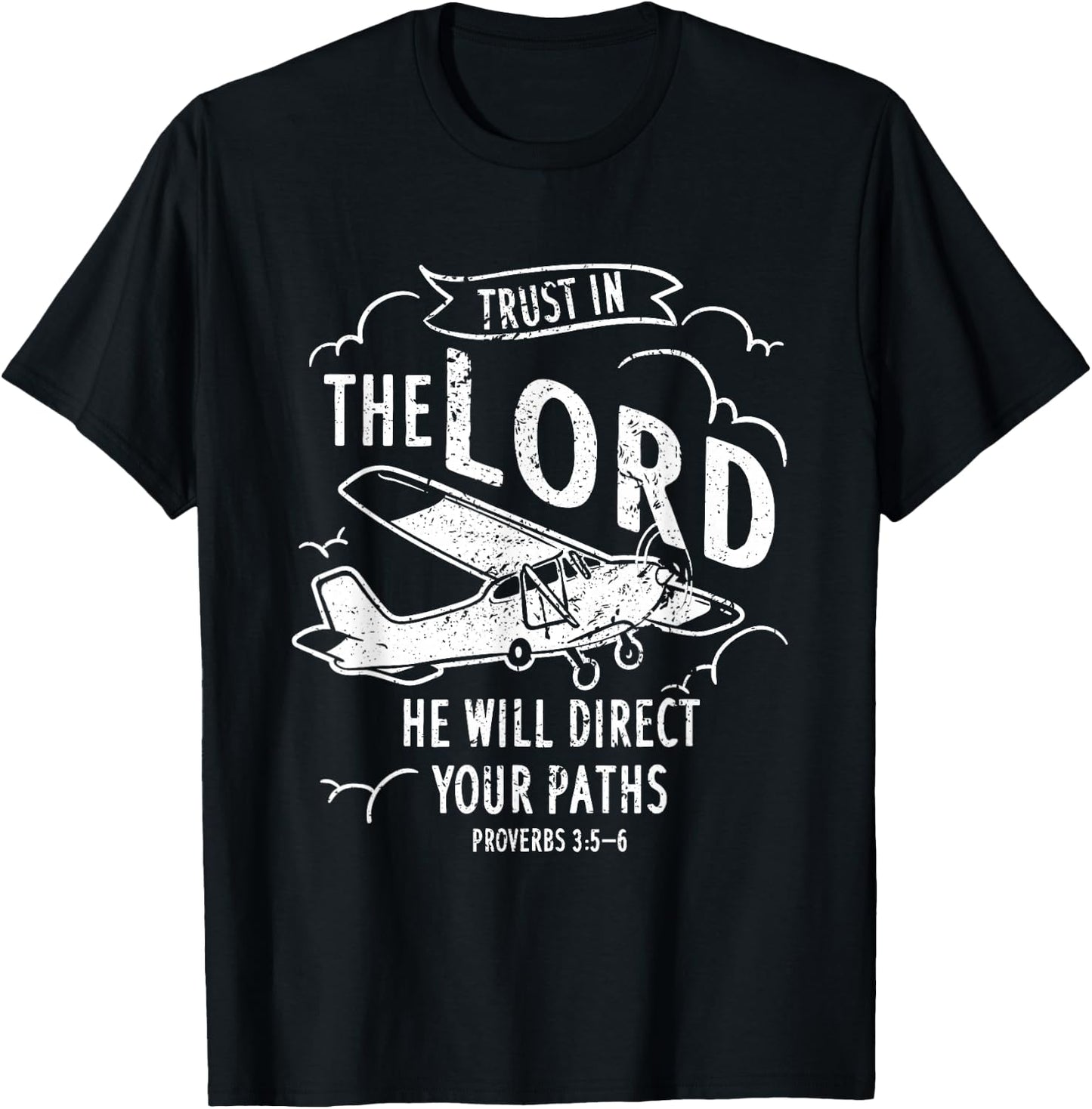 Christian Pilot Gifts - Airplane Pilot Funny Pilot Gift T-Shirt - T-Shirt | Black