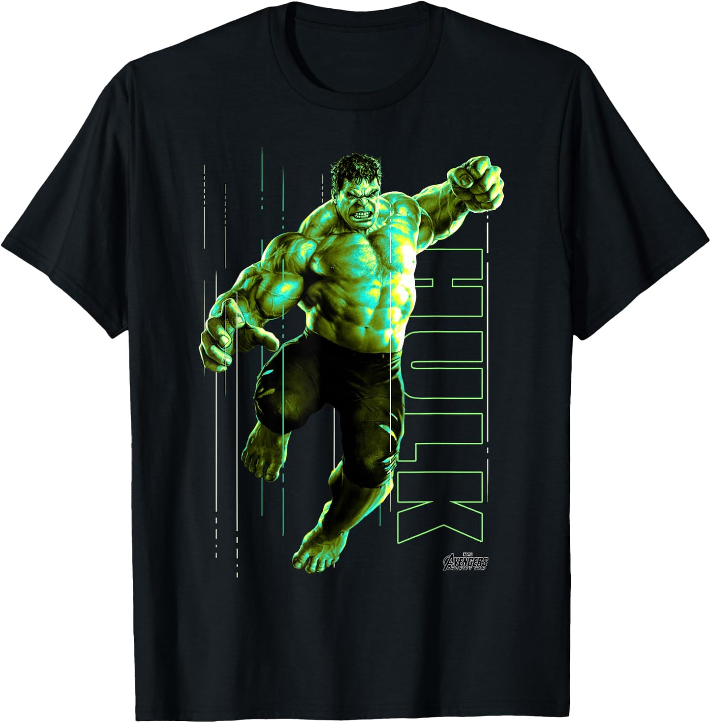 Marvel Infinity War Incredible Hulk Jump Smash T-Shirt - T-Shirt | Black