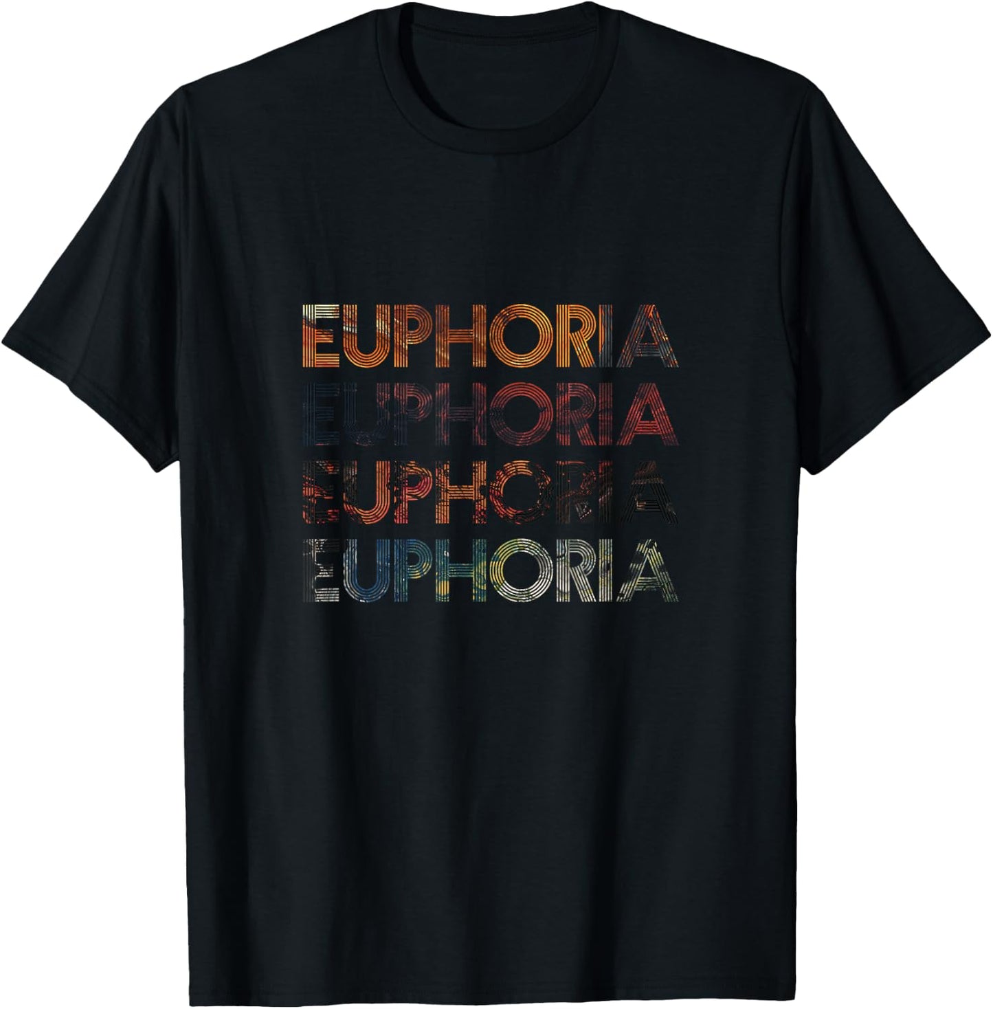 Aesthetic Art EUPHORIA - Women's Classic Fit Black Lace-Embellished - Small T-Shirt - T-Shirt | Black
