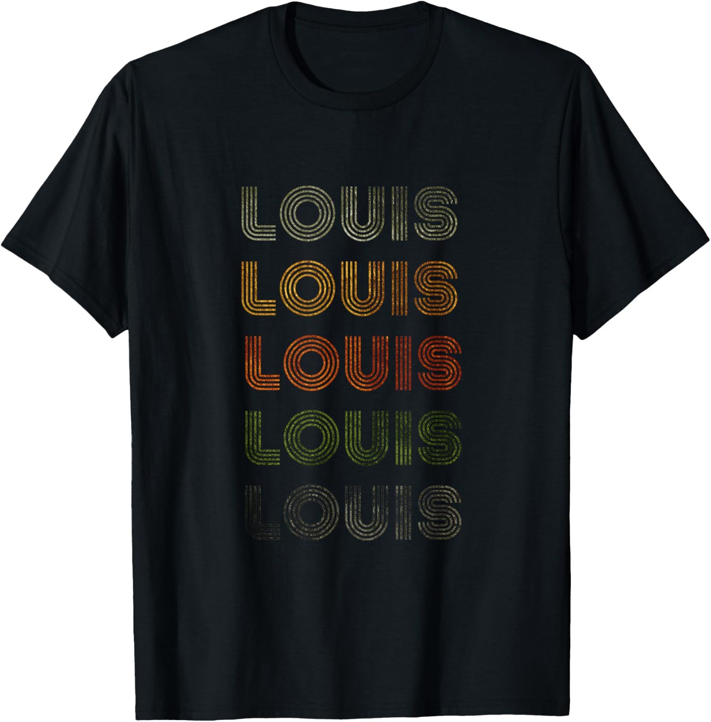 Love Heart Louis Grunge/Vintage Style Black Louis T-Shirt - T-Shirt | Black