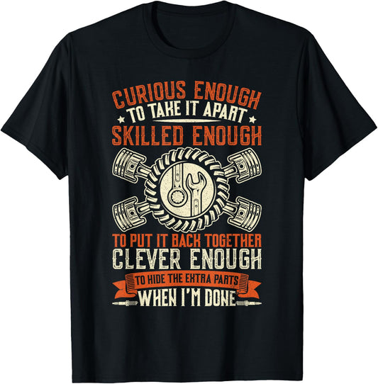 Funny Car Mechanic Shirt Women Mechanics Tool T-Shirt - T-Shirt | Black