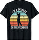 I'm A Swinger On The Weekends Funny Golf Sexual Innuendo T-Shirt - T-Shirt | Black