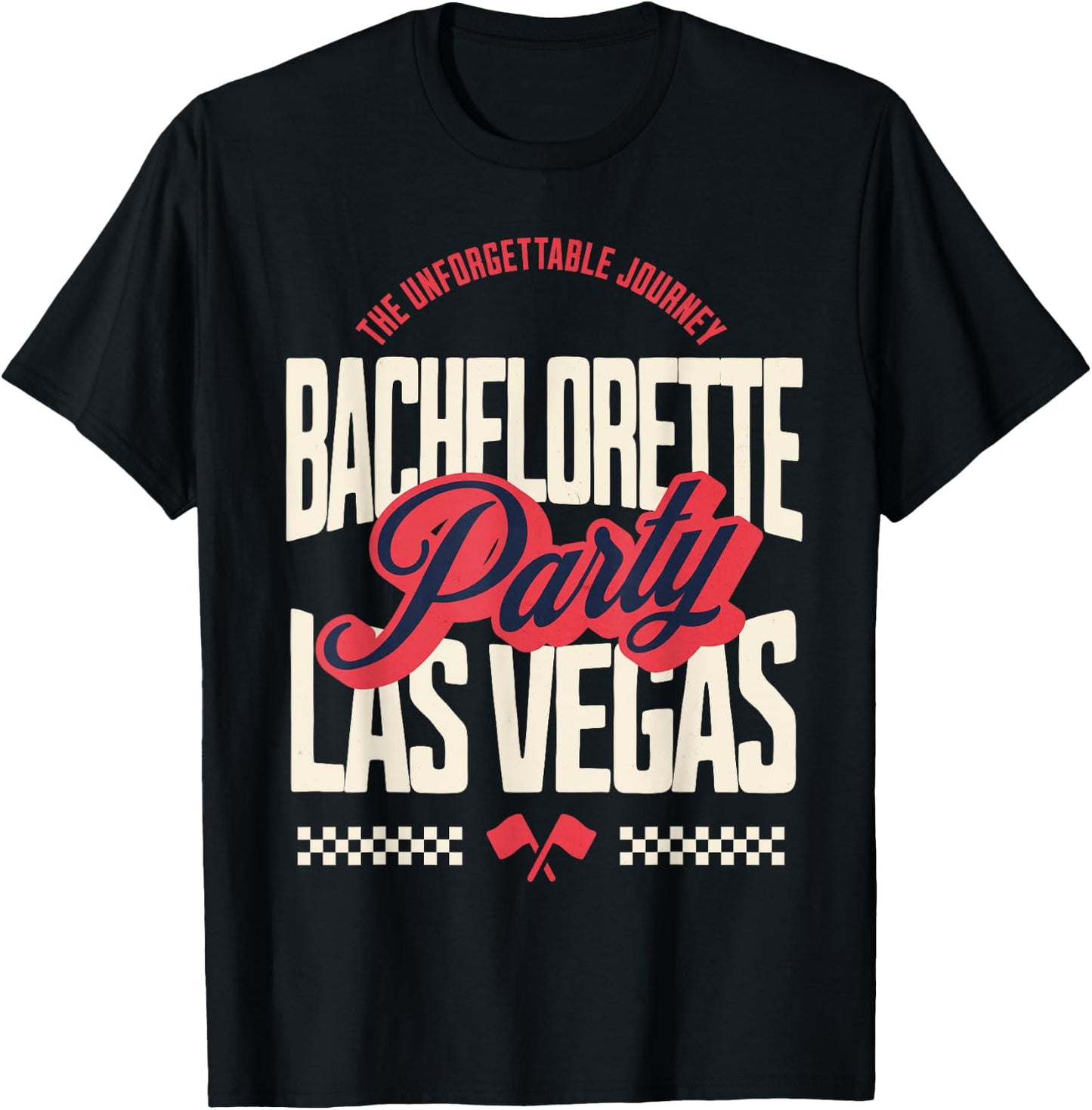 Bachelorette Party Las Vegas Matching Bride Favor Souvenir T-Shirt - T-Shirt | Black