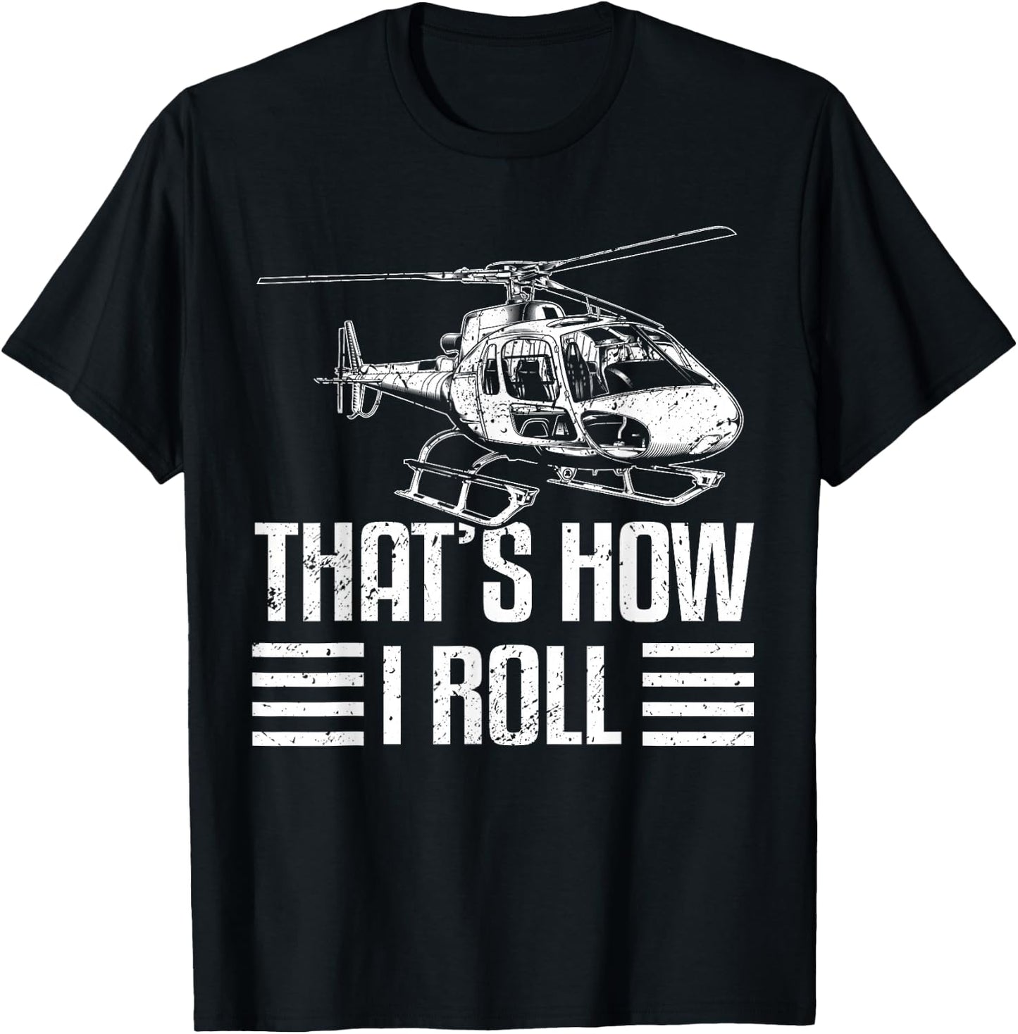 Helicopter pilot Gift helicopter flight helicopter T-Shirt - T-Shirt | Black