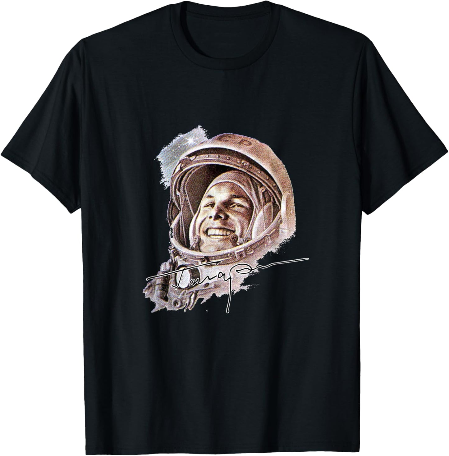 USSR astronaut Yuri Gagarin T-Shirt - T-Shirt | Black