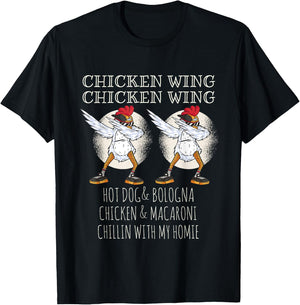 Chicken Wing Chicken Wing fun kids T-Shirt - T-Shirt | Black