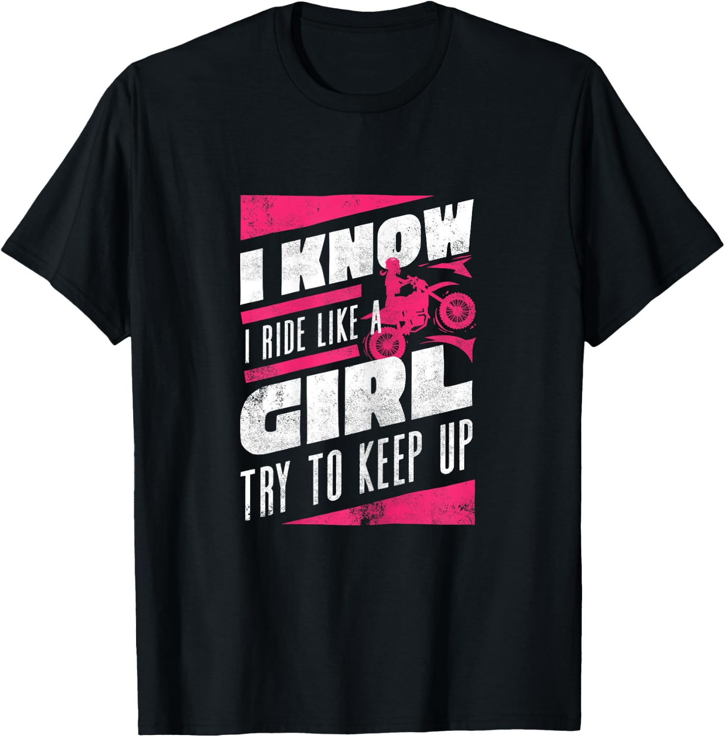 Funny Motorcycle Lover Graphic Women Girls Kids Motorbike T-Shirt - T-Shirt | Black