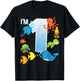 Ocean See Underwater 1 Year Old Under The Sea Birthday Party T-Shirt - T-Shirt | Black