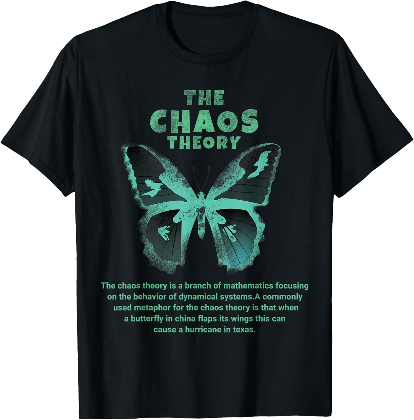 The Chaos Theory Butterfly Cyclone T-Shirt - T-Shirt | Black